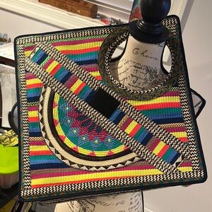 Multicolor Woven Women Bag